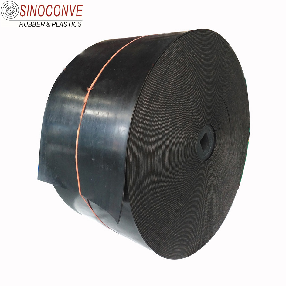 v shape concrete canvas wear resistant rubber conveyor belt